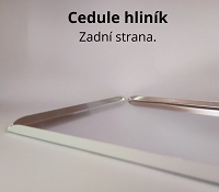 Cedule hliník zadní strana